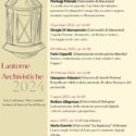 Lanterne Archivistiche 2024 – Conversazioni su archivi, archivistica e storia all’ora del tè.